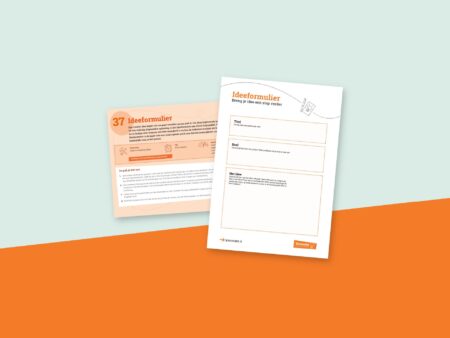 Werkvorm Ideeformulier: uitleg uit het boek en formulier