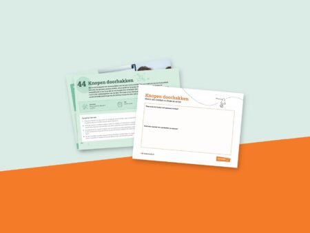 Werkvorm Knopen doorhakken: uitleg uit het boek en canvas