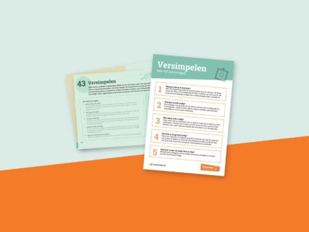 Werkvorm Versimpelen: uitleg uit het boek en canvas
